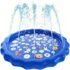 Tapete de Borrifo de Água Ponto de Fábrica Transfronteiriço Pvc Letra Golfinho Tapete de Borrifo de Água Crianças Animal de Estimação Tapete de Borrifo de Água ao Ar Livre