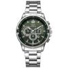 Reloj de Acero para Hombre con Esfera de Cara de Payaso de Venta Caliente, Nuevo Calendario, Falso de Tres Ojos, Decorativo de Negocios, Movimiento de Cuarzo
