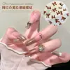 Maillard Transparente Café Estéreo Laço Decoração de Resina para Nail Art Essencial Outono e Inverno Unhas DIY Acessórios Pequenos Versáteis e Requintados