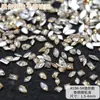 Broca de unha de zircão de fundo plano invertido 5A mini diamante quebrado misturado com formato especial de diamante olho de cavalo pilha de joias de unha de diamante atacado