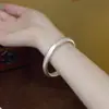 Nuevo Pulsera de Espalda de Locha Estilo Antiguo 2025 para Mujer, Anillo Sencillo Antiguo de Boca Cerrada Pulsera de Herencia, Pulsera Mate Estilo Joven