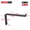 Suporte de Prateleira Flutuante de Serviço Pesado Estilo Industrial Suporte de Prateleira Preto Suporte de 12 polegadas de Serviço Pesado Suporte de Prateleira em L