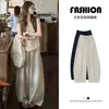 Pantalones de Globo de Algodón y Lino para Mujer, Verano 2026 Nuevos de Cintura Alta Adelgazantes Holgados Casuales Petite de Lino de Pierna Ancha