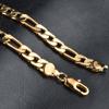 Collar de oro de 18 quilates chapado en 6 mm, joyería de hip-hop europea y americana, directo de fábrica, AliExpress, cadena Figaro 3x1, venta al por mayor.