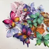 Livro Vermelho Pequeno DIY Decoração de Parede Borboleta de Simulação Flores 3D Acessórios Adesivos de Parede Borboleta Casa Atacado