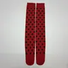 Calcetines de Punto de Lunares por Encima de la Rodilla de Temporada Primavera-Otoño del Fabricante, Calcetines Largos Estampados de Moda y Versátiles al por Mayor