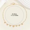 Moda viajero de diario Accesorios de alto nivel color electrochapado duradero hueco Ojo de diablo collar de acero de titanio joyería pequeño fresco simple