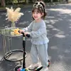Conjunto de Sudadera para Niñas Primavera y Otoño 2026 Nuevo a la Moda Ropa de Otoño para Niños Elegante Ropa Deportiva Casual de Otoño para Bebés