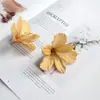 Cabeça de lírio de simulação Flor de grampo de cabelo DIY Acessórios para cocar Flor de simulação para roupas Chapéu Decoração de flor de grampo de cabelo de simulação para casa