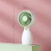 Mini ventilador de mão ventilador de mesa pequeno cor de doce vertical três ventos recarregável por USB ventilador elétrico portátil atacado