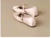 Zapatos Mary Jane Retro para Mujer 2026 Otoño Estilo Francés Elegante Lazo de Satén Punta Redonda Poco Profundos Zapatos de Noche