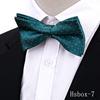Nueva Corbata de Anacardo para Hombre Accesorios de Traje de Boda de Alta Gama Moda Pajarita Negra Roja de Doble Capa