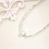 S999 Plata de Pie Cuadrado de Plata Rota Collar para Mujer Todo-partido Moda Lujo Ligero Simple Estilo Frío Irregular Collar Mujeres