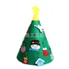 Nuevas decoraciones de árbol de Navidad de fieltro transfronterizas, adornos colgantes de fieltro para manualidades infantiles, juego de 20 piezas, regalo de Navidad