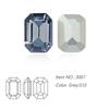 Dongzhou Crystal K9 de alta calidad con base puntiaguda, diamantes de cristal de anís estrellado largo plateados, joyas de diamantes, equipaje, accesorios decorativos de bricolaje al por mayor