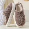 Pantuflas de Algodón Impermeables para Mujer, Nuevo Estilo Otoño/Invierno 2026, Pantuflas de Algodón Cálidas Antideslizantes para Interiores para Hombre