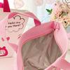 Nova Bolsa de Almoço Fofa Melody Bolsa Térmica para Marmita Bolsa de Almoço em Couro PU Bolsa de Almoço para Estudante Trabalhador de Escritório Grande