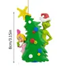 Decorações Penduradas Interessantes do Grinch de Natal Transfronteiriças Decoração de Natal Pingentes de Árvore de Natal em Acrílico