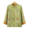 Camisa de Verano 2026 Estilo Nuevo de la Abuela para Mujeres de Mediana Edad y Mayores, Estampada, Rejuvenecedora, Holgada, Tallas Grandes, Versátil, Nuevo Top Estilo Chino