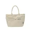 Bolsa de Lona 2026 Verano Nuevo Estilo Bolso de Mano Simple con Letras Estilo Coreano Versátil Informal Gran Capacidad Bolsa de Lona