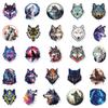 50 Pegatinas de Lobo Pegatinas Laptop Manual Estuche de Teléfono Patrón de Lobo Pegatinas Decorativas