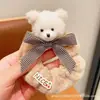 Ligas para el Cabello de Oso de Dibujos Animados para Otoño e Invierno, Lindos Accesorios para el Cabello, Ligas con Moño, Ligas para el Cabello con Moño de Gato, Bandas Elásticas para el Cabello