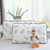 Funda de almohada de gasa arrugada 100% algodón absorbente de sudor Clase A para bebés y niños pequeños, Pieza única, Se vende por separado