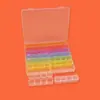 Caixa Organizadora de 56 Compartimentos Caixa Organizadora para Mini Peças de Nail Art Caixa Display de Plástico para Peças de Ferragem Caixa Organizadora para Sementes e Contas DIY