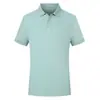 Camisetas de trabalho personalizadas de alta qualidade, absorventes de suor, de secagem rápida, antibacterianas com lama de algas marinhas geladas, camisas polo com colarinho, roupas de trabalho com bordado para grupos corporativos