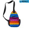 Matarratas Pioneer Color Arcoíris Bolso de Hombro Resistente al Desgaste Tela Oxford Bolso de Pecho para Niños Bolso Cruzado Suministro al por Mayor