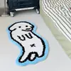 Tapete Decorativo Resistente a Manchas Fofo para Sofá Transfronteiriço, Tapete Macio de Veludo para Cabeceira, Almofada Refrescante Macia para Quarto, Tapete de Veludo de Comércio Exterior