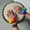 Correa de Tambor Africano Instrumento Musical Tocando Niños y Adultos Accesorios de Tambor Deportivo Correa de Collar Huevo de Arena Martillo Bolsa de Cáscara de Fruta