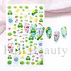 Belleza Completa Transfronteriza Nuevo Primavera y Verano Animal Rana Pato Hoja de Loto 3D Lindos Adhesivos para Uñas