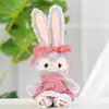 Muñeca de Peluche Stellalou de 35 cm Stella Vestido Morado Blanco de Gasa Traje de Conejito Bailarina Ropa de Repuesto para Disfraz