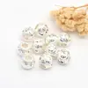Color Oro 18K Conservación del Color Cuentas Sueltas Accesorios Cuentas Espaciadoras Cuentas de Transferencia en Relieve Joyería DIY Pulsera Collar Accesorios con Cuentas Venta al por Mayor