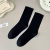 Meias Brancas de Comprimento Médio Infantis Primavera e Outono Meias da Moda Estilo Japonês Meia Sem Costura Meias de Algodão Puro