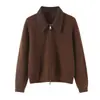 Ins estilo europeo y americano transfronterizo 2026 nueva moda elegante Amazon para mujer al por mayor cardigan de punto patchwork para ir al trabajo