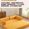 Sofá-cama de tecido dobrável e removível, lavável, de uso duplo, compactado a vácuo, para a sala de estar, modular, adequado para dormir e relaxar, sofá reto Teddy