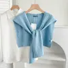 Xale de Tricô para Mulheres, Adequado para Ambientes com Ar Condicionado, Proteção para o Pescoço, Cor Sólida, Ponto Trançado, Versátil, Toque de Luxo, Cachecol de Novo Estilo