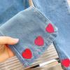 Ai Le Conejo 2024 Primavera y Otoño Nuevo Conjunto de Dos Piezas para Niña Camisa de Manga Larga Linda y Jeans