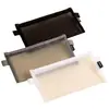 Estuche de Malla Bc347/Bc348 Deli para Estudiantes de Secundaria y Preparatoria, Estuche Transparente para Exámenes, Estuche Estudiante de Gran Capacidad