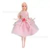 Muñeca de Juguete de Princesa para Vestir de Moda de 11 Pulgadas (30 cm) Ropa Vestido de Encaje Colorido Serie de Faldas Transfronterizo