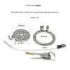Xugu Yu Placa Plana de Acero Inoxidable Candado de Castidad de Descarga Eléctrica Accesorios Candado de Poste Único Pulso Juguete Sexual Herramienta Sexual para Adultos