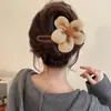 Pinza para el pelo de flor de alta gama para Otoño e Invierno, Pinza de pico de pato, Estilo Dopamina Temperamental Suave, Pinza recta para el pelo de Verano, Accesorios para el pelo de Mujer