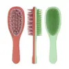 Cepillo para Champú Multifuncional de Doble Diente de Mango Largo Transfronterizo Peine de Silicona para Champú Baño Masajeador del Cuero Cabelludo Limpieza del Cuero Cabelludo