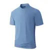 Primavera 2026 Nuevo Polo de Manga Larga para Hombre con Piel de Conejo Estilo Casual Holgado Camisa Blanca de Rayas Finas Bordada con Cuello