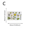 Película de Color Electrostática Flor Abeja Dibujo Animado Transfronteriza Decoración del Hogar Película Arcoíris Florales Mariquita Fresca Pegatina para Vidrio de Ventana