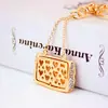 Joias de Cristal Strass Bolsa de Corrente Feminina Chaveiro Acessórios de Bolsa Feminina Chaveiro Pingente de Metal Presente 642