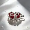 Color Oro 18K Conservación del Color Broche de Doble Fila Corazón de Zircón Conector para Collar y Pulsera Accesorios de Joyería DIY de Alta Gama Venta al por Mayor