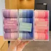 Cuerda para el Cabello Infantil Color Caramelo Banda Elástica Anillo Toalla para Cola de Caballo Alta de Niña Banda para el Cabello Banda Elástica para el Cabello de Niña Accesorios para el Cabello